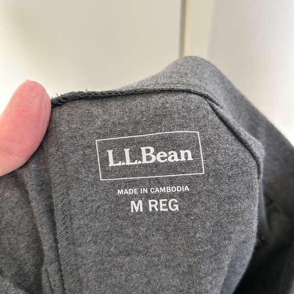 LL Bean Crop Knit Grey Pants size M Reg- New with Tag - Picture 5 of 7